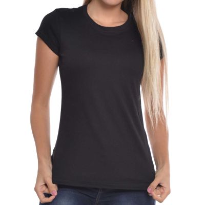 Camiseta Mujer Cuello redondo manga corta 100% Algod&oacute;n&nbsp;